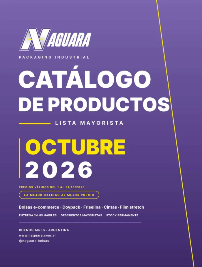 Tapa del catálogo Naguara OCTUBRE 2026
